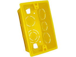 CAIXINHA DE LUZ 4X2 AMARELA