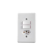 ILUMI CONJUNTO STYLUS 2INTERRUPTOR SIMPLES 10A + TOMADA 20A 250V (20211)