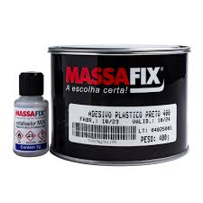 MASSA PLASTICA MASSAFIX PRETO 400G*
