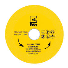 EDA DISCO CORTE P/VIDRO COM ADAPTADOR 110X15X22.23MM 0TT