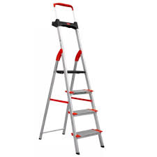 ALUMASA ESCADA ALUMINIO RESIDENCIAL 4 DEGRAUS COMFORT 150KG