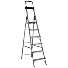 ALUMASA ESCADA ALUMINIO RESIDENCIAL 6 DEGRAUS COMFORT 150KG