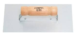COMPEL DESEMPENADEIRA ACO LISA 14.5X38.5 CABO MADEIRA