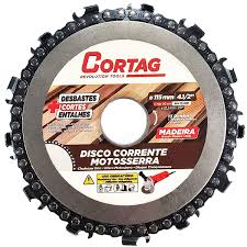 CORTAG DISCO MADEIRA C/CORRENTE 4.1/2X7/8"