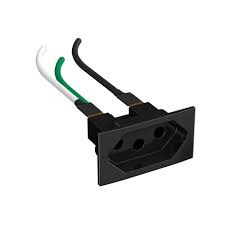 MARGIRIUS TOMADA 2P+T 10A CABO 1.5M PRETA (3X1.5MM) 250V TPA2-3 E6F10A