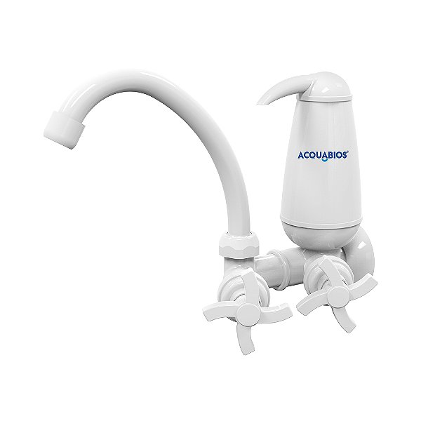 ACQUABIOS FILTRO BICA MOVEL QUADRISETA 1/4" BRANCA (0090)