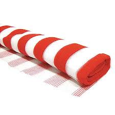 TELA TAPUME LISTRADA LARANJA/BRANCA 1.20X50M