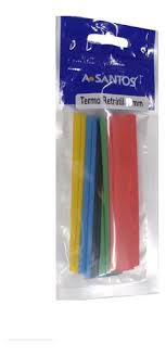A.SANTOS ESPAGUETE TERMO RETRATIL 04MM C/10 - 2851
