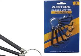 WESTERN CHAVE TORX T9 A T40 C/8 PECAS*