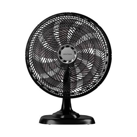 VENTISOL VENTILADOR MESA TURBO 10PAS 50CM PREMIUM PRETO/CINZA 127V
