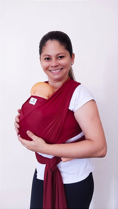 Wrap Sling Baby Dry Fit Vinho