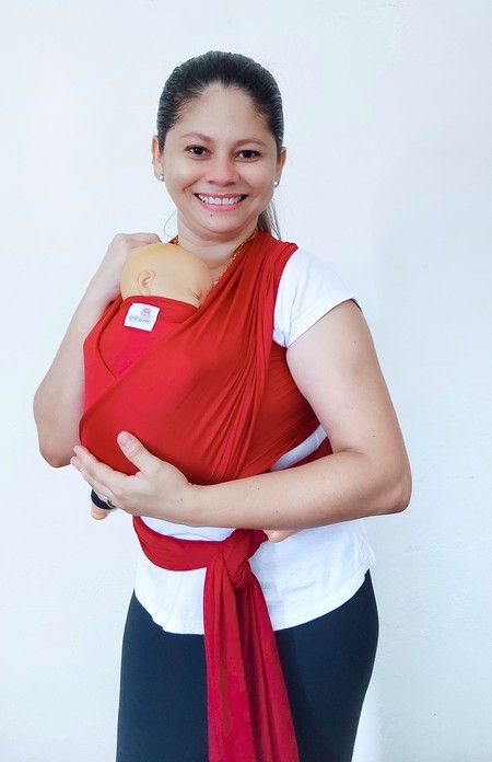 Wrap Sling Baby Dry Fit Vermelho