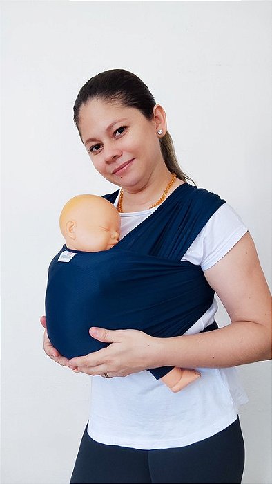 Wrap Sling Baby Dry Fit Azul Marinho
