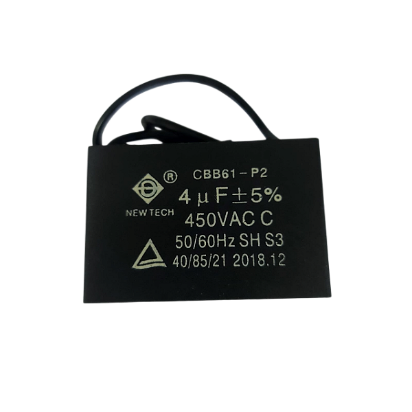 Capacitor 4UF 450VAC CBB61 50/60Hz 40/85/21 - Honeywell CL401PM