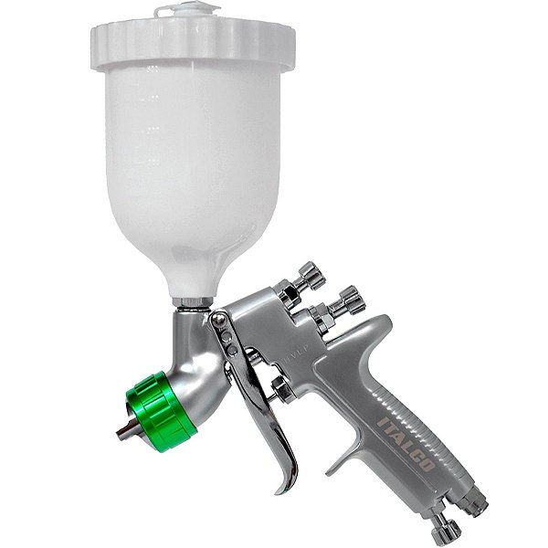 Pistola de Pintura Hvlp Mini Italco H921 Bico 1,0mm 250ml Pe9