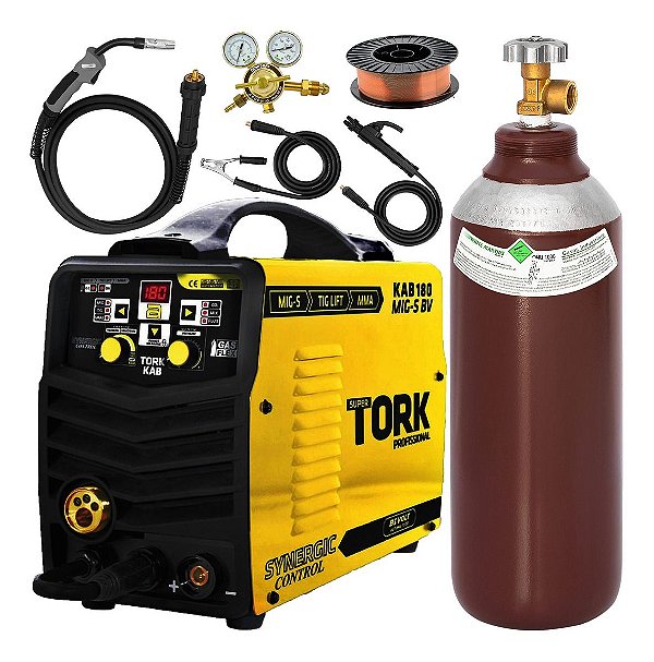 Máquina de Solda Mig Tig Eletrodo Tork Imets8180 180a Completa Mt1