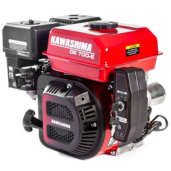 Motor a Gasolina Kawashima Ge700e 7hp 212cc Partida Elétrica K7p