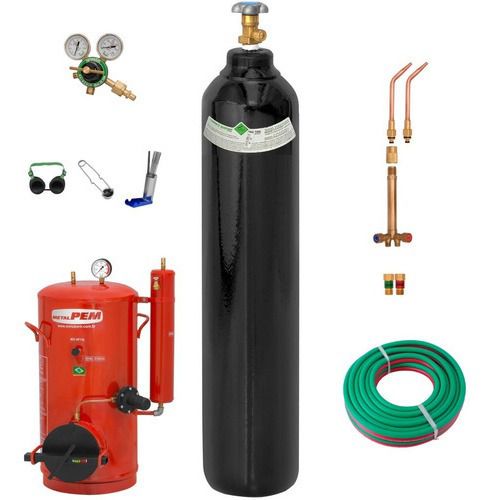 Conjunto de Solda Ppu Oxigênio Acetileno com Carbureteira Cc0