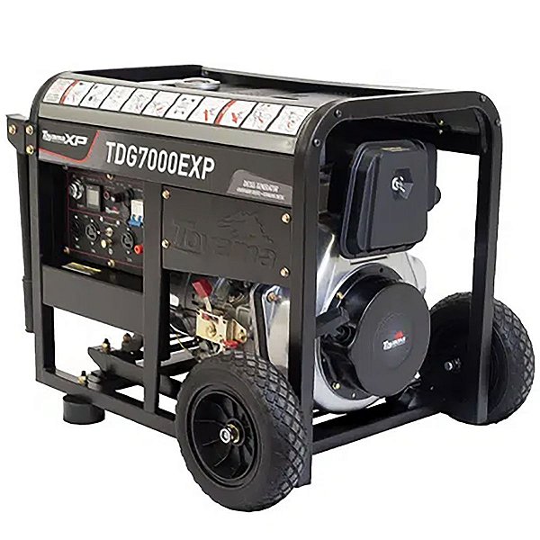 Gerador de Energia a Diesel Toyama TDG7000EXP 6kva 10,5hp Bivolt 115v 230v Gd1