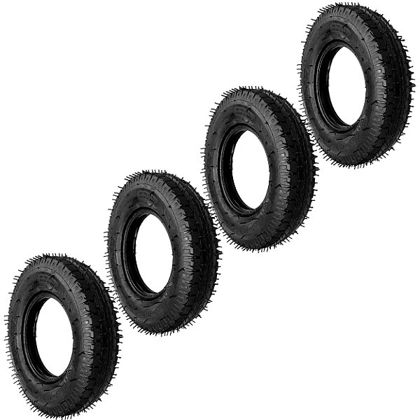 Quatro Pneus Universal Aro 8" 4.00-8 4pn