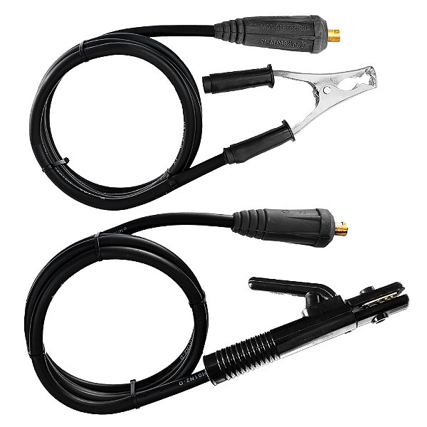 Cabos Porta Eletrodo e Terra para Máquina De Solda 13mm Cs13