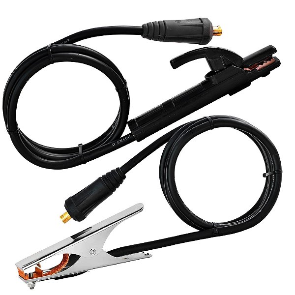 Cabos Porta Eletrodo e Terra para Máquina De Solda 13mm Cs13