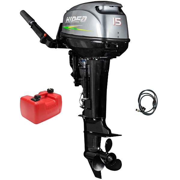 Motor de Popa Hidea 15hp  246cc 2t 20pol Longo Hd15Fhl Hv7