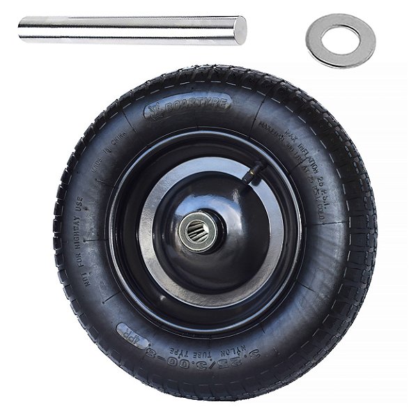 Roda Boartyre 3.25-8 Pneu Câmara Eixo Aço Rolete Complet Xr1