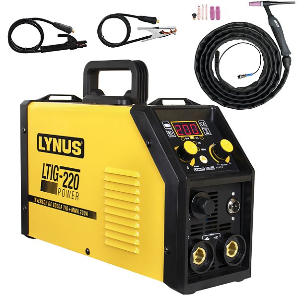Inversor de Solda Lynus Ltig-220 Tig Mma 220v 200a Ly5