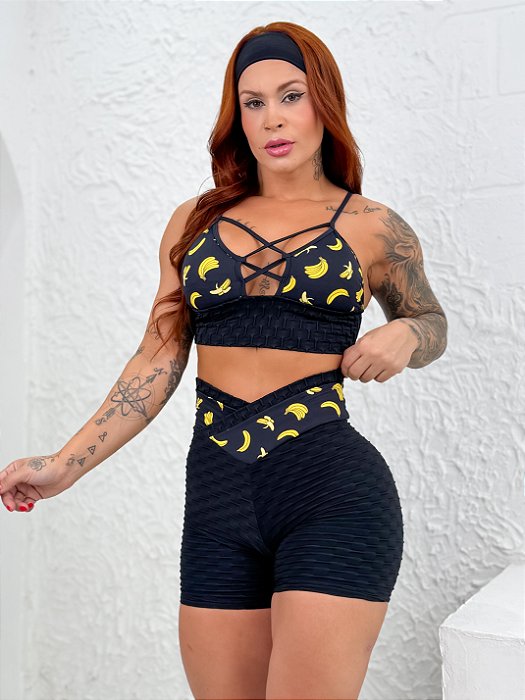 Conjunto Bananinha Brocado Empina