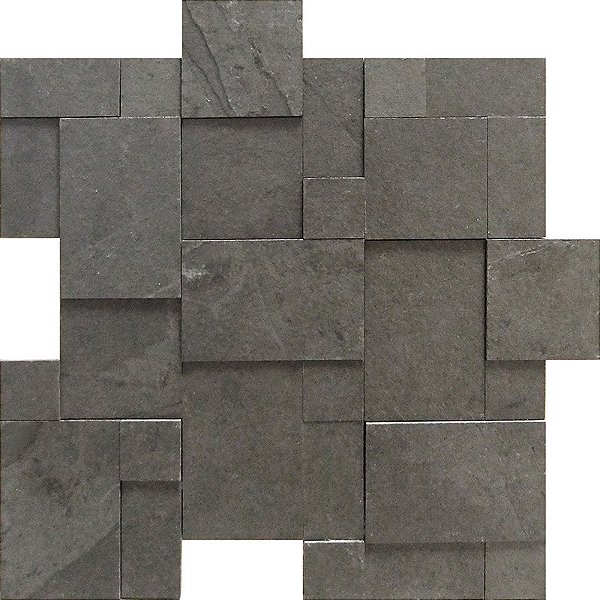 Mosaico  Ardósia cinza  27 x 27 cm