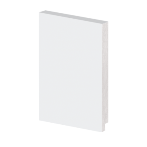Rodapé Poliestireno 15cm Liso Branco 50015 Arquitech (Barra 2.40m)