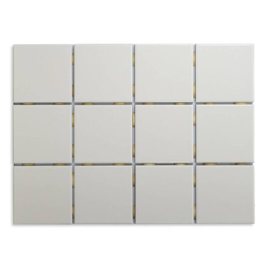 Pastilha Cerâmica - Gelo 10 x 10cm para Área Interna - M²