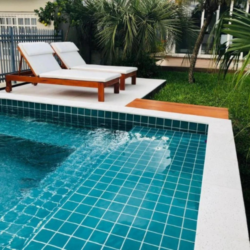 Borda de Cimento Atérmica Slim boleada 50 x 15 x 1,5cm | Unidade