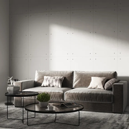 Revestimento 3D de Cimento Cinza Trafitto 120x60cm - M²