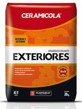 Argamassa Ceramicola Exteriores (Interno e Externo) Cinza ACII 20kg