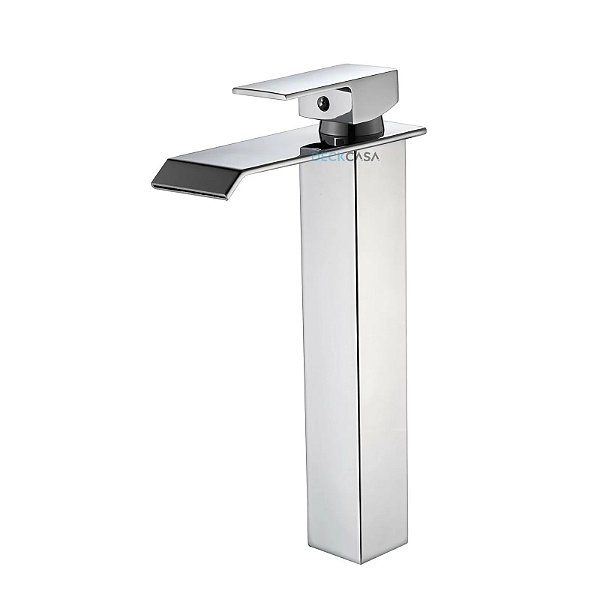 Torneira Cascata Banheiro Monocomando Alta Cromada DC-6006A