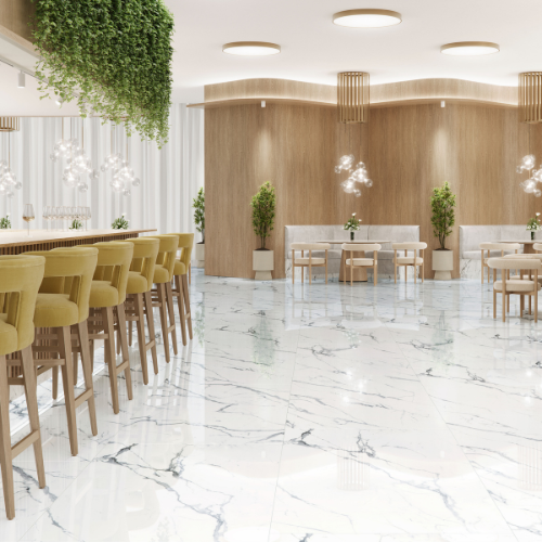 Porcelanato Polido Grandi Statuario Lux P98502 94x184cm Embramaco - M²