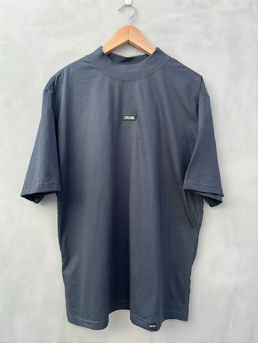 Camiseta Oversized Cinza Chumbo