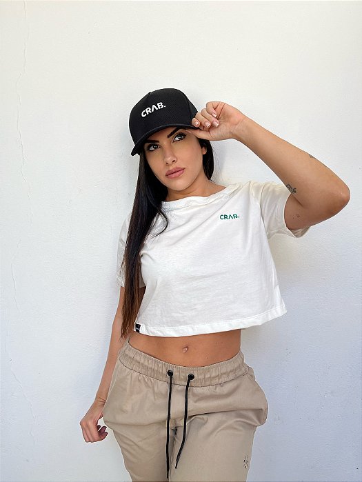 Camiseta Cropped Off White
