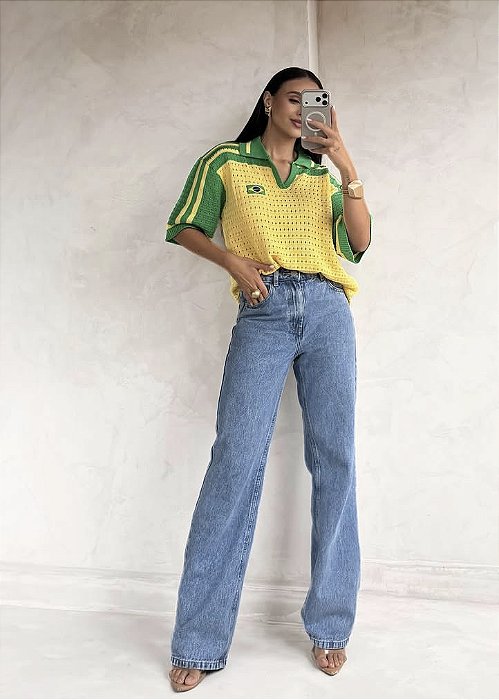 Blusa tricot Brasil