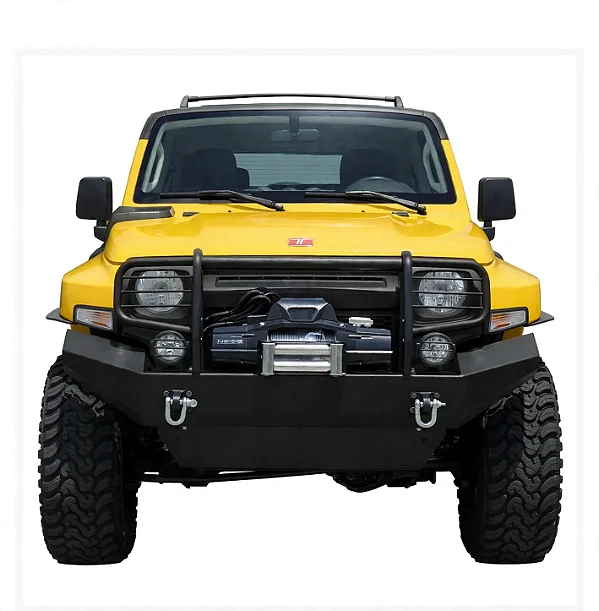 Parachoque Aço Dianteiro Skid Plate Troller T4 2015 a 2021 Preto