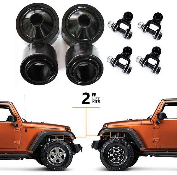 KIT LIFT JEEP WRANGLER JK DE 2 POLEGADAS