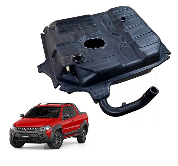 TANQUE COMBUSTÍVEL DE PLASTICO FIAT STRADA 1996 A 2017 55L