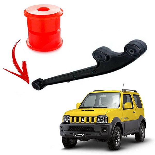 Kit 8 Buchas Bipartidas Tensor Suspensão em PU 90 Shore A Four Link Facão Jimny