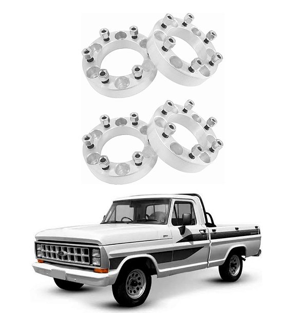 ESPACADOR ALARGADOR DE RODA 5 FUROS 38,1MM FORD PICAPE F1000 JOGO 4PÇS