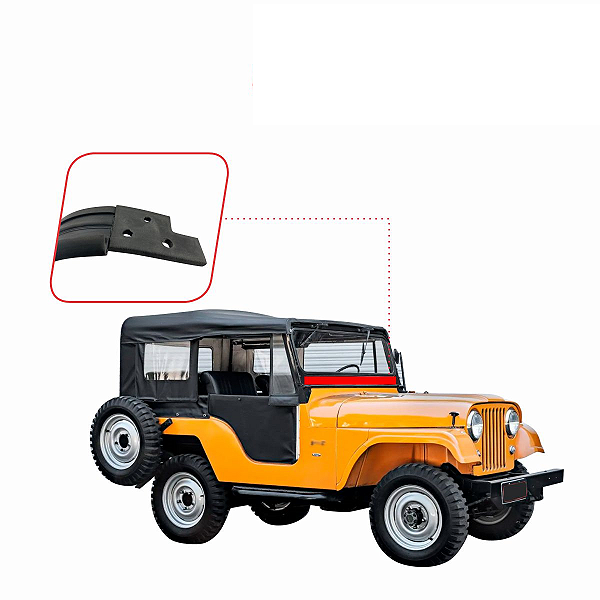 Borracha Do Quadro Parabrisa Jeep Ford Willys CJ5
