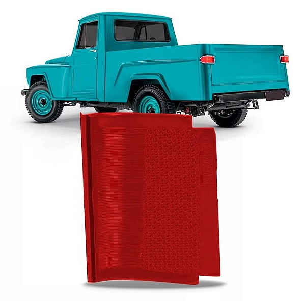 LENTE LANTERNA TRASEIRA F75 FORD / WILLYS RETA L/E