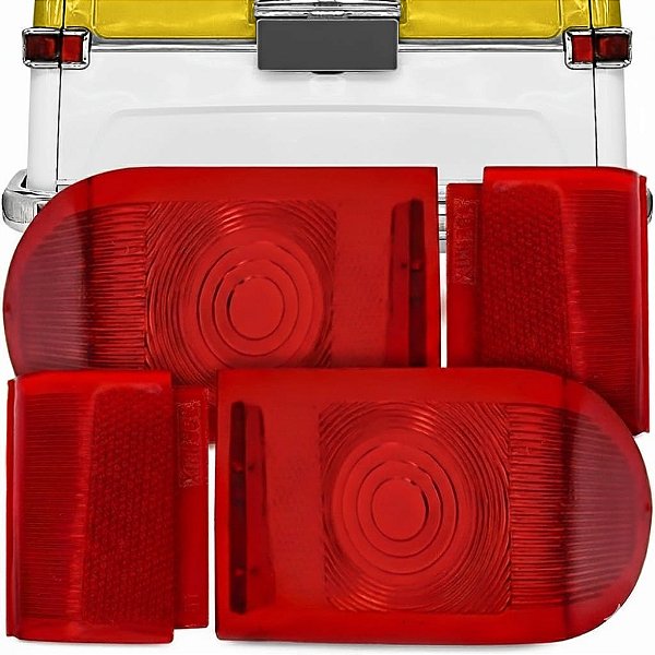 Kit De Lentes Traseiras Rural e F75 Ford Willys