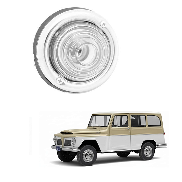 LANTERNA DIANTEIRA PEQUENA JEEP RURAL E F75 - FORD / WILLYS
